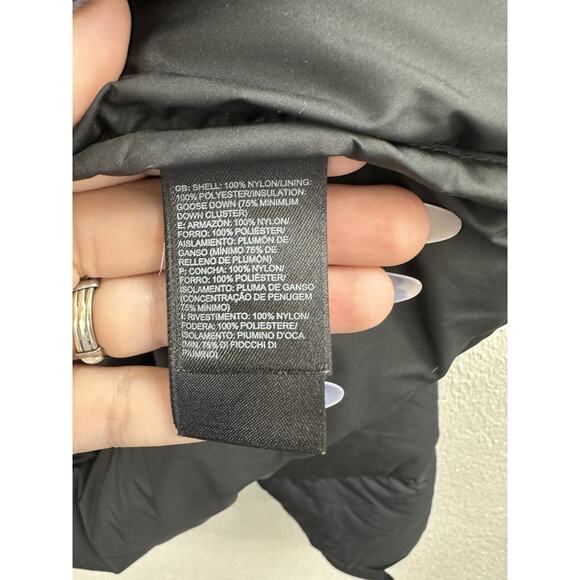 The North Face Mens Jacket Size Large Black Nuptse 700 Goose Down Puffer Zip Up - Picture 9 of 15